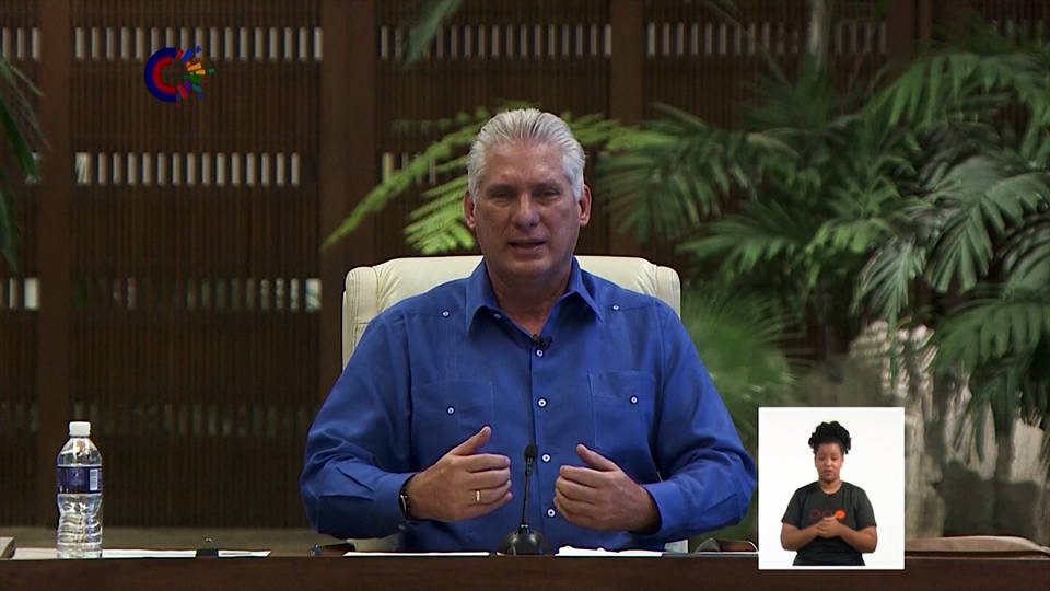 El presidente cubano pide el fin del bloqueo a Cuba, mientras Biden expresa su apoyo por los manifestantes de la isla