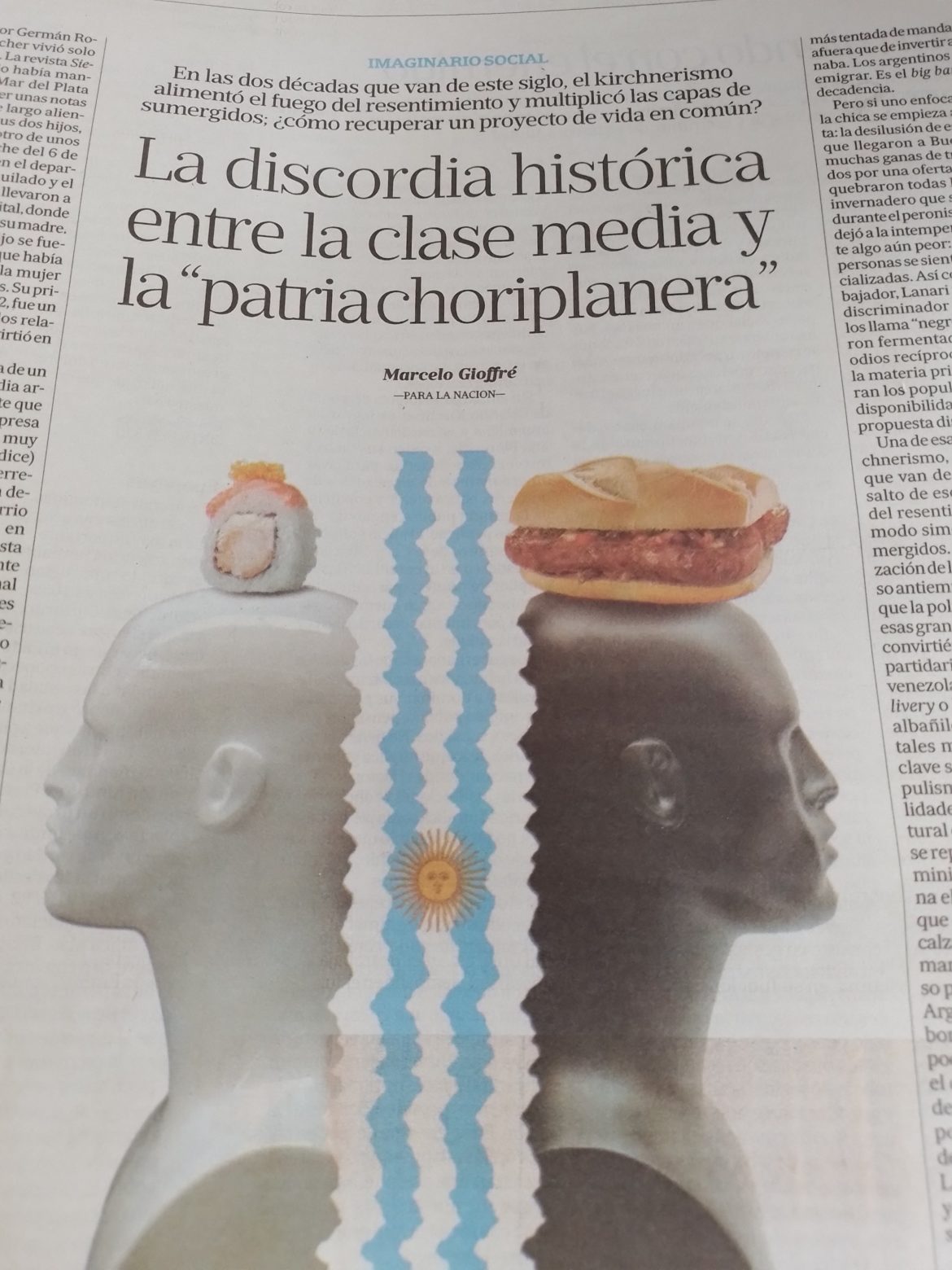 Cerruti consideró que para el diario La Nación “la Argentina se divide entre blancos y negros”