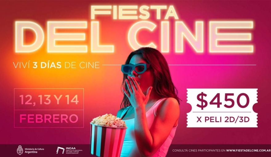 ¡No te pierdas la Fiesta del Cine!: 3 días con entradas a $450