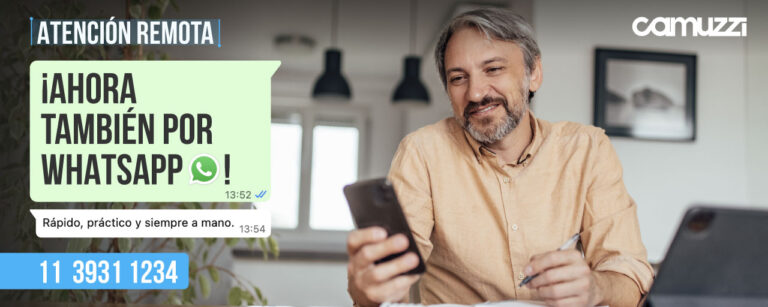 Lanzamiento de WhatsApp - Camuzzi